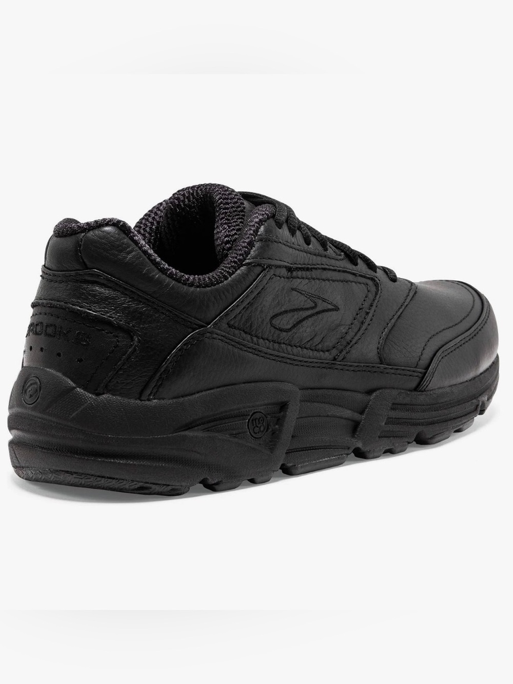 Brooks Men's Addiction Black Leather Walker Athletic Shoe 9.5 Wide D - Picture 3 of 12
